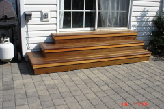 Mahogany Outdoor Steps