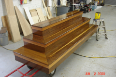 Mahogany Outdoor Steps